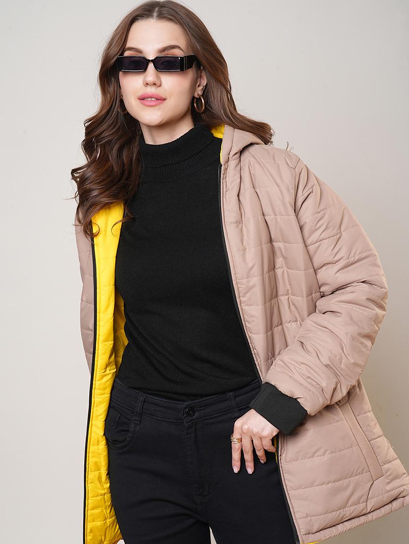 women long sleeves reversible puffer jacket - 21691720 -  Standard Image - 1