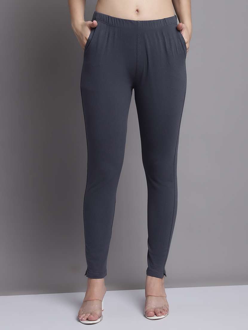 women pack of 2 solid leggings - 21691759 -  Standard Image - 1