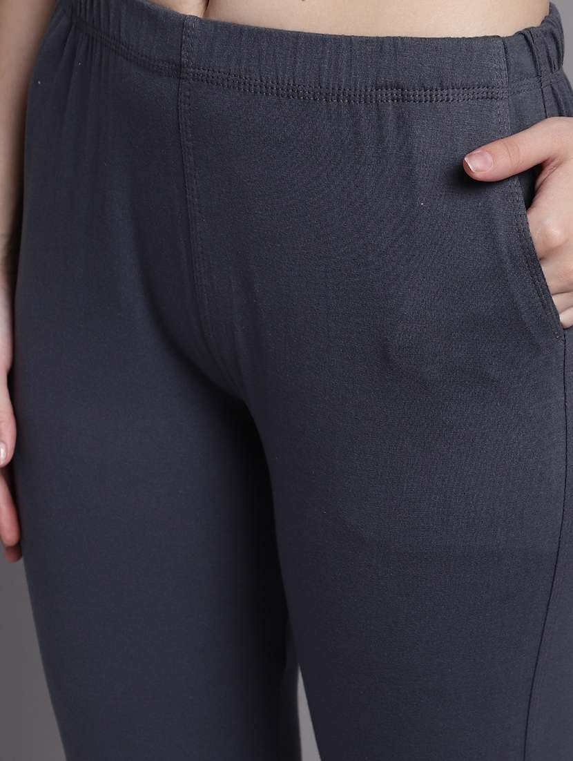 women pack of 2 solid leggings - 21691759 -  Standard Image - 6