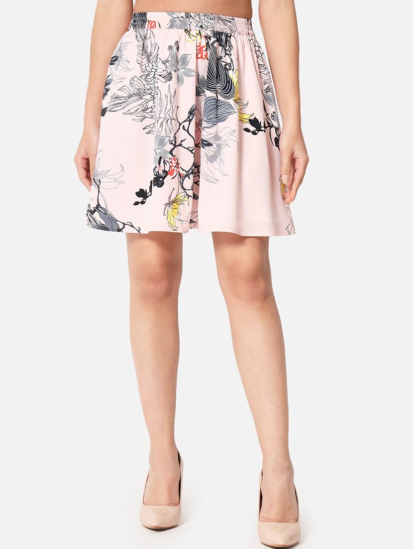 women printed high rise flared skirt - 21691793 -  Zoom Image - 0