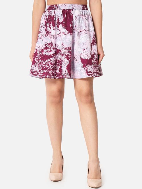women printed high rise flared skirt - 21691799 - Standard Image - 0