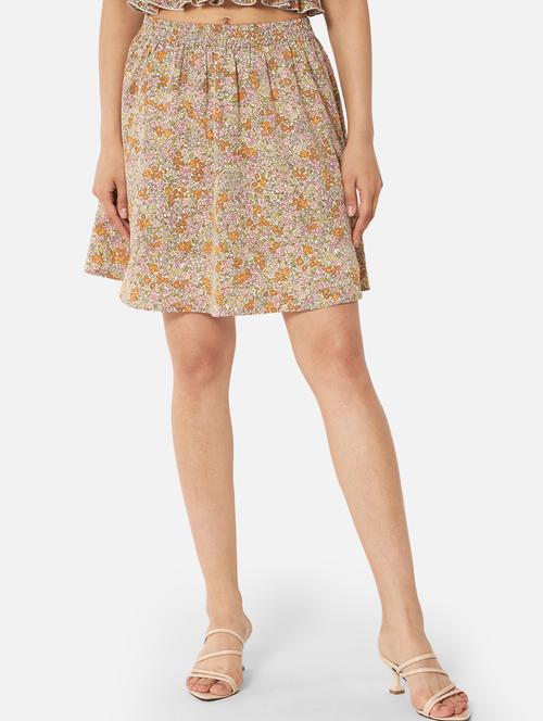 women printed high rise flared skirt - 21691800 -  Standard Image - 0