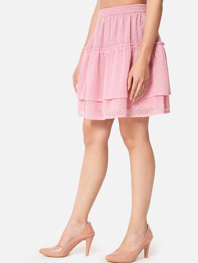 women self designed high rise layered skirt - 21691802 -  Standard Image - 1