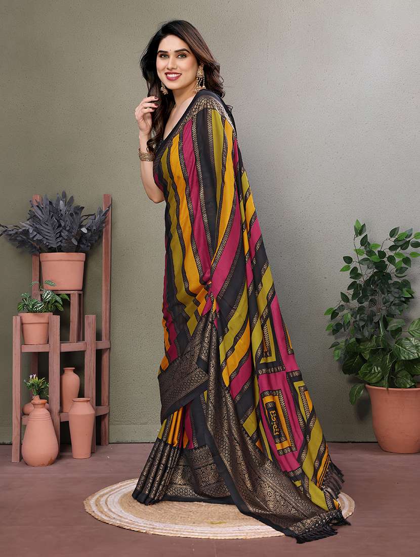 women foil printed saree with blouse - 21691820 -  Standard Image - 1