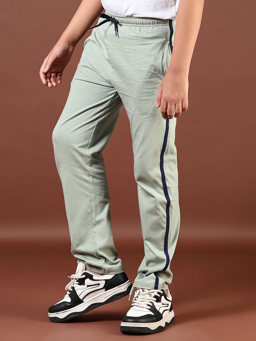 boys solid mid rise regular fit track pant - 21691850 -  Standard Image - 1