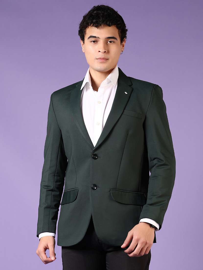 Men Solid Single Breasted Casual Blazer - 21691906 -  Standard Image - 1