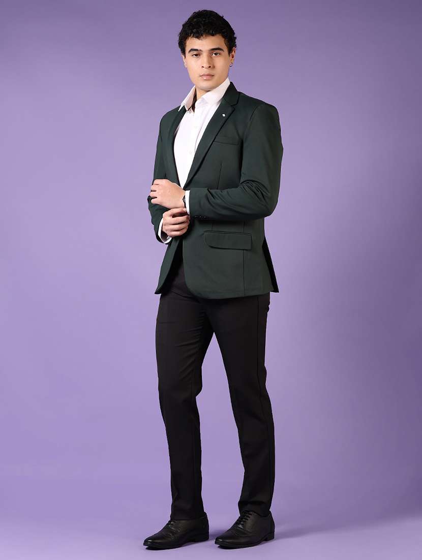 Men Solid Single Breasted Casual Blazer - 21691906 -  Standard Image - 4