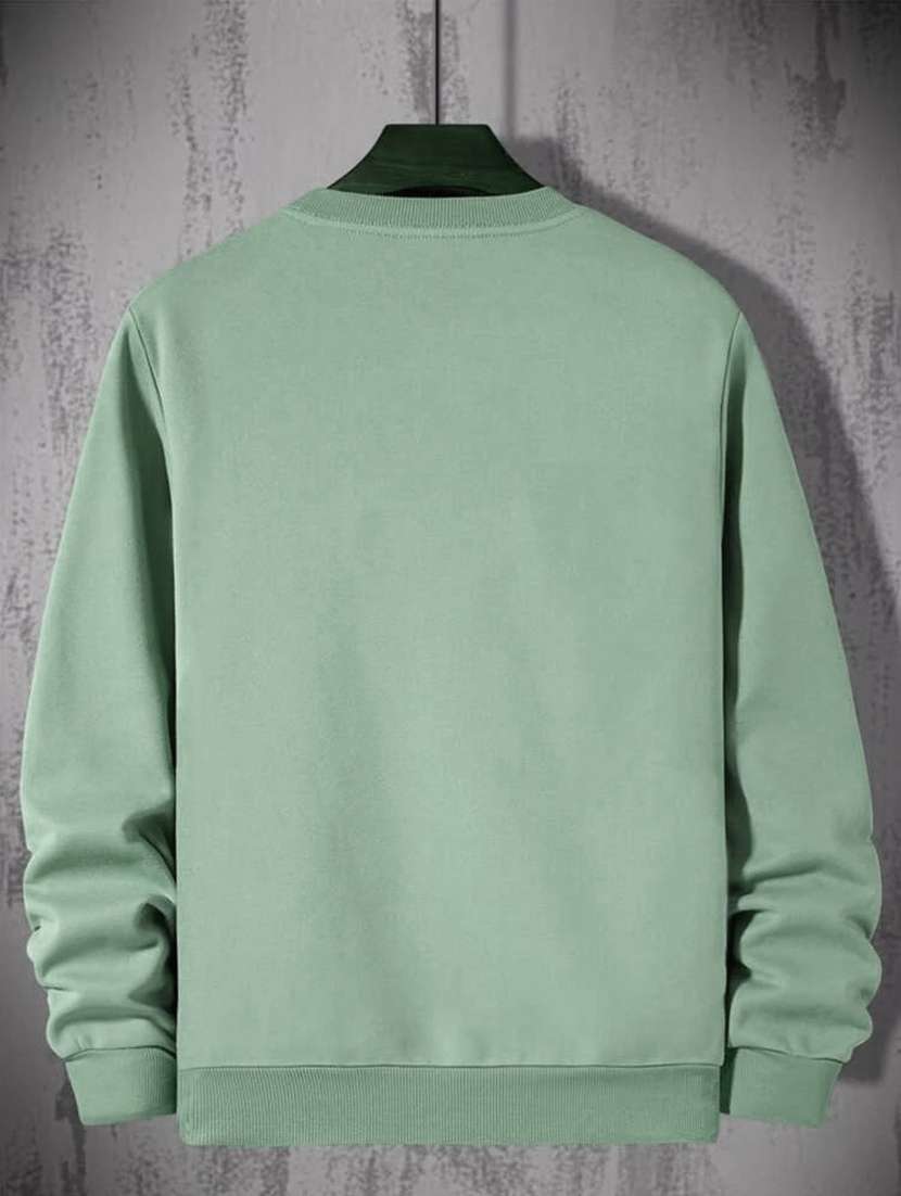 men long sleeves front print sweatshirt - 21692046 -  Standard Image - 1