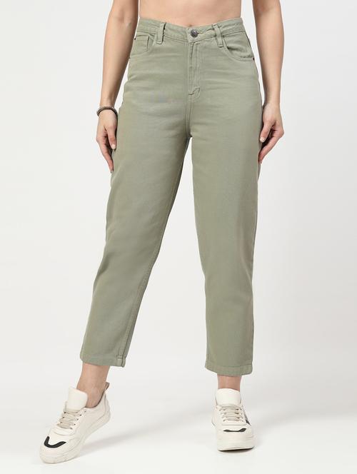 women mid rise straight fit plain jeans - 21692085 -  Standard Image - 0