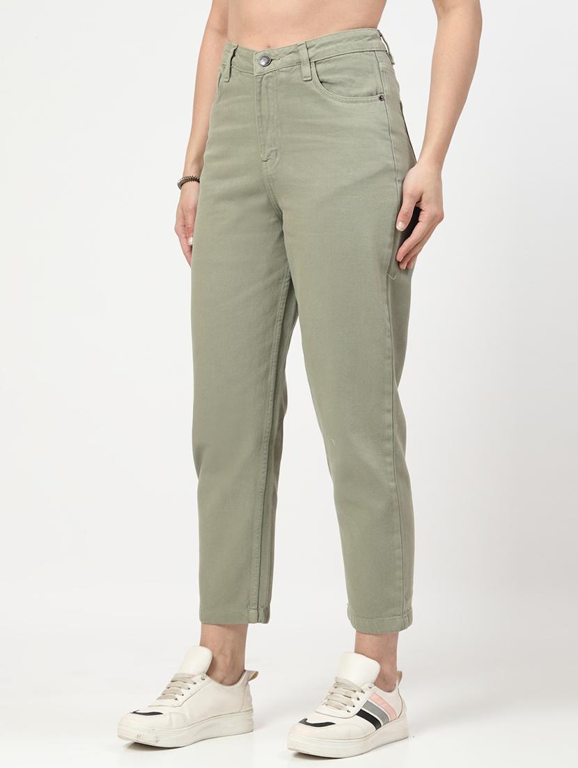 women mid rise straight fit plain jeans - 21692085 -  Standard Image - 1