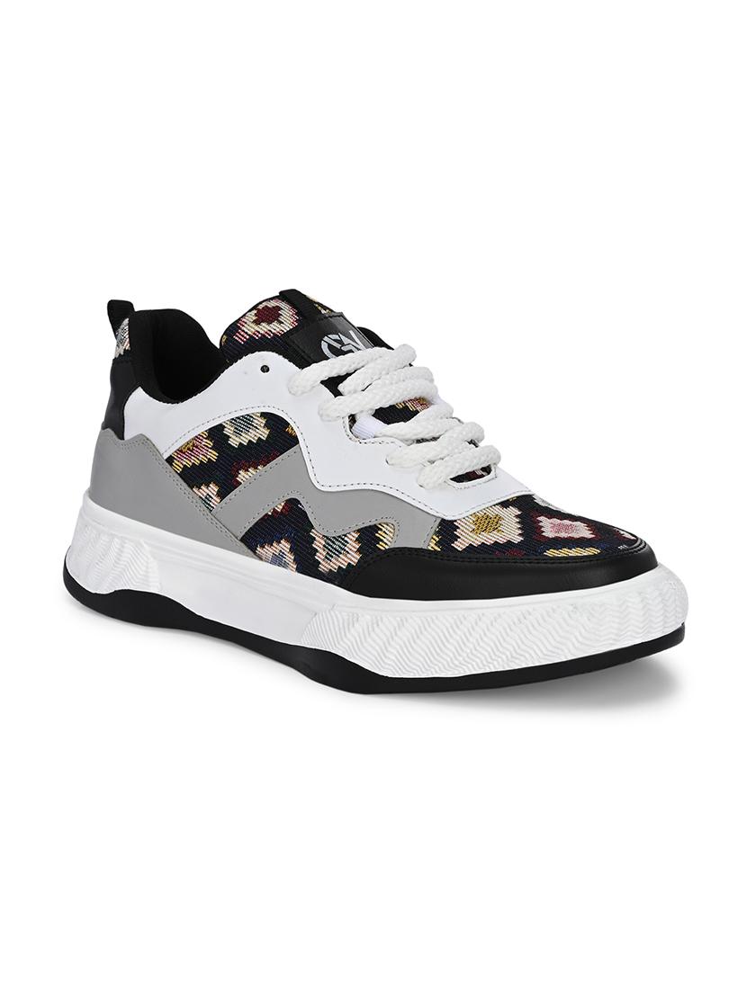 men self design lace up sneaker - 21692119 -  Standard Image - 1