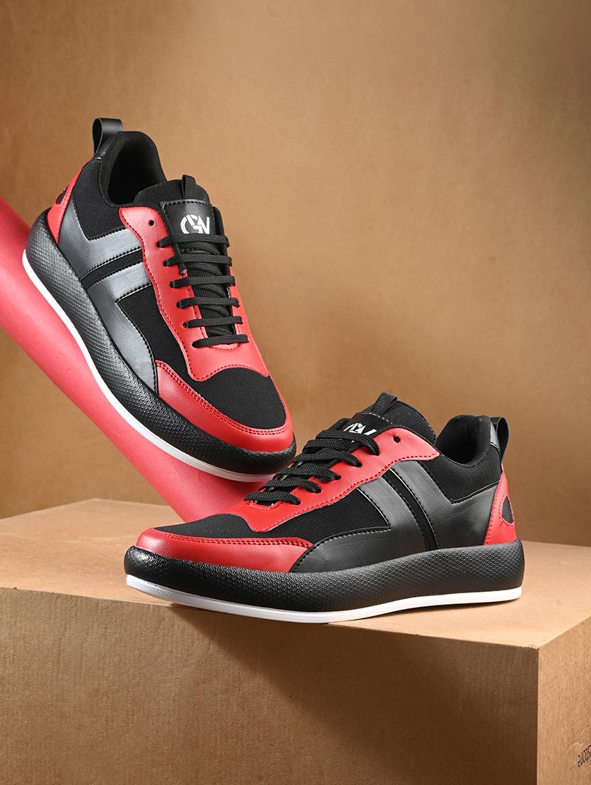 men color block lace up sneakers - 21692122 -  Zoom Image - 0