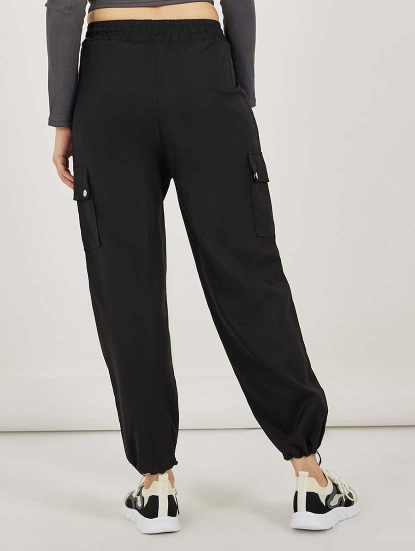 women solid mid rise jogger - 21692588 -  Standard Image - 1