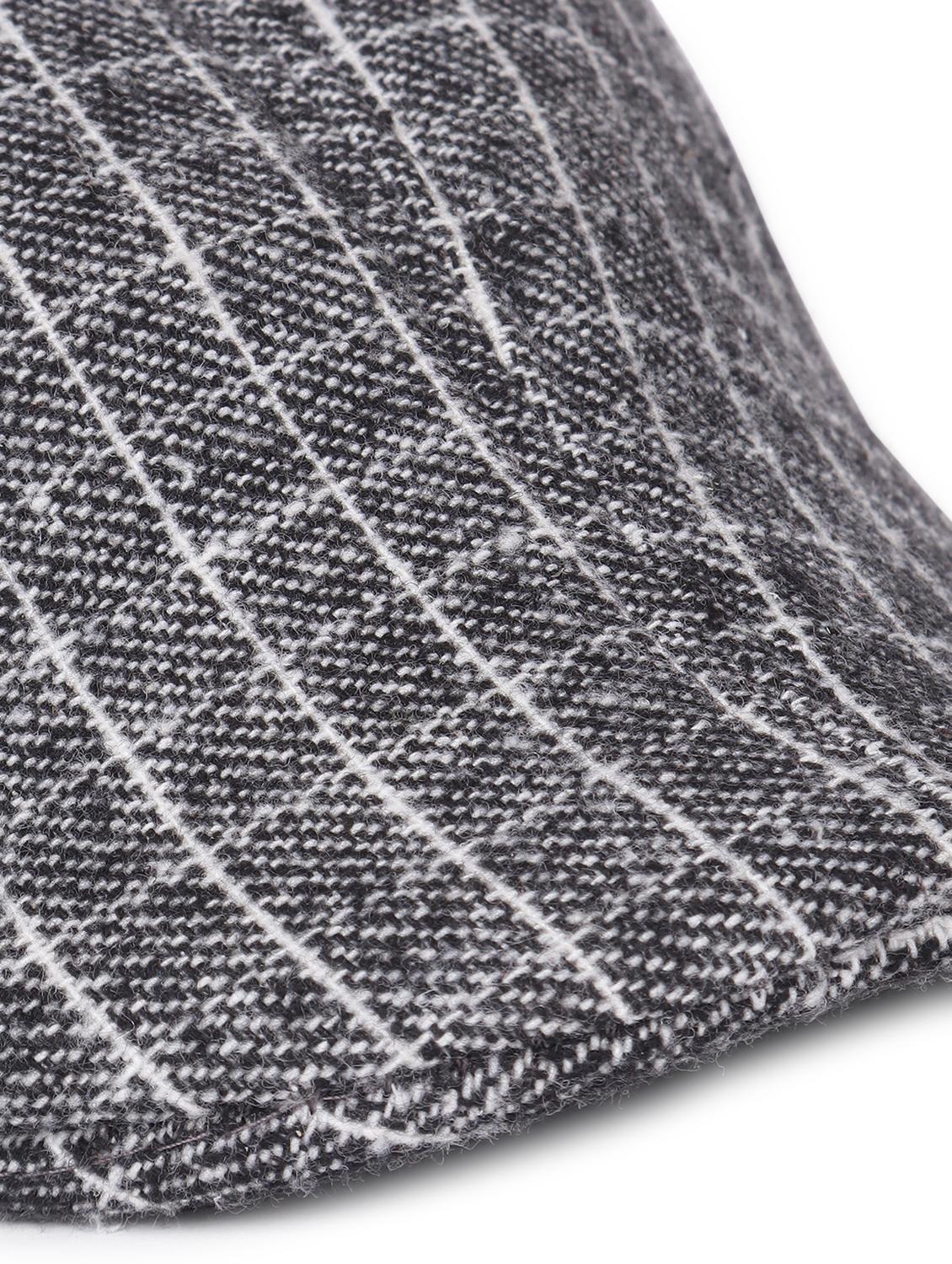 men grey checkered golf cap - 21692646 - Standard Image - 4