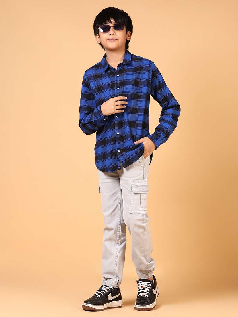 men checkered long sleeve shirt - 21692689 -  Standard Image - 4