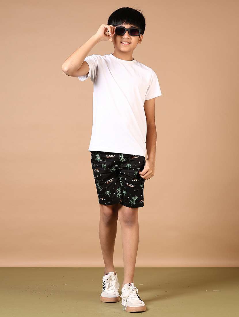 boys printed mid rise shorts  - 21692738 -  Standard Image - 4