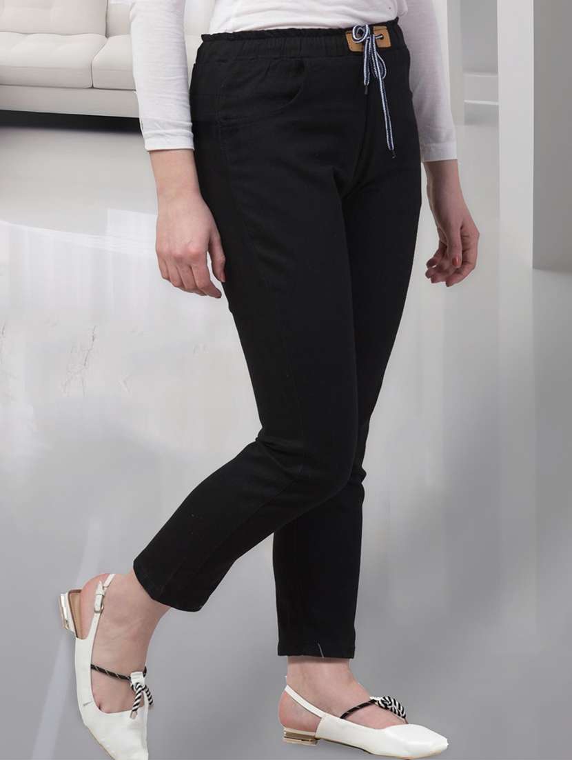 women solid mid rise slim fit jean - 21692951 -  Standard Image - 1