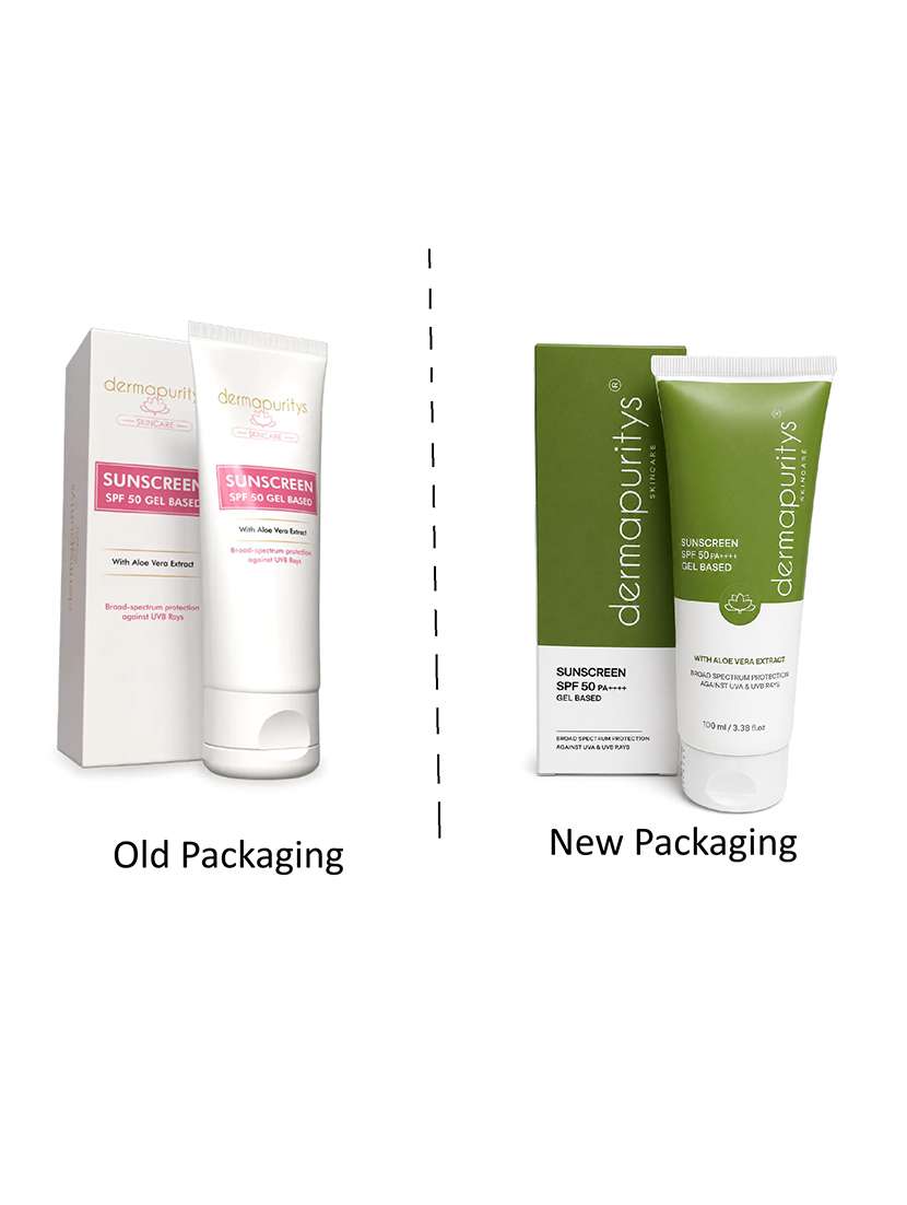 derma puritys sunscreen spf 50 gel based with aloe vera extract - 21693215 -  Standard Image - 1