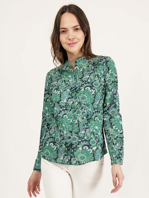 women floral printed long sleeve regular shirt - 21693264 -  Standard Image - 0