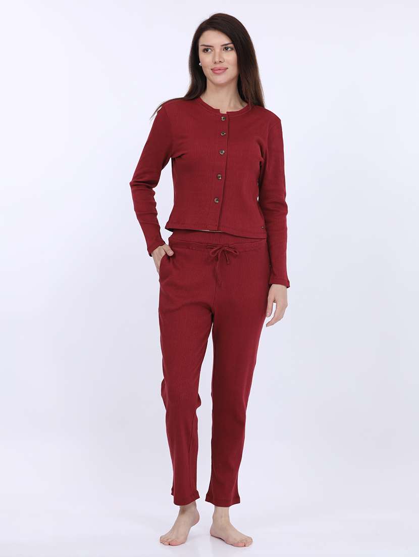 women solid top and trouser co-ord set