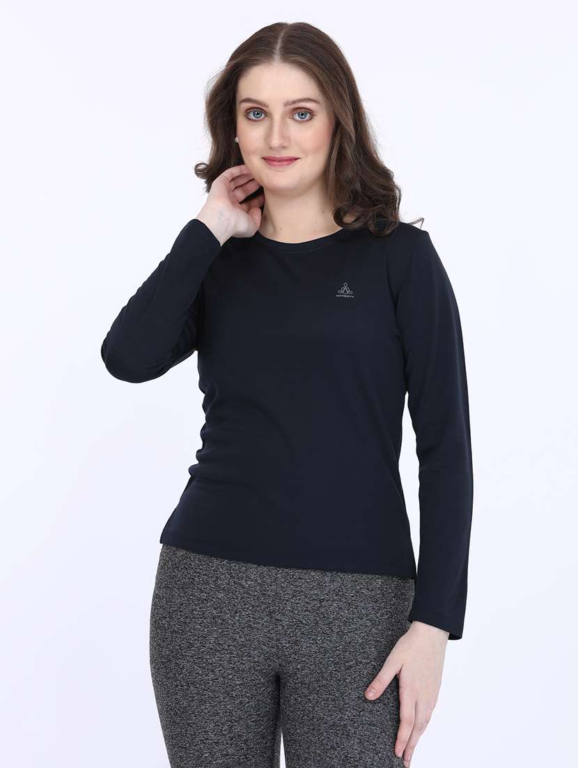 women round neck long sleeve t-shirt