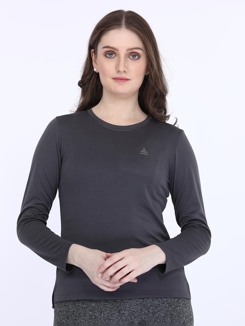 women round neck long sleeve t-shirt - 21693609 -  Zoom Image - 0