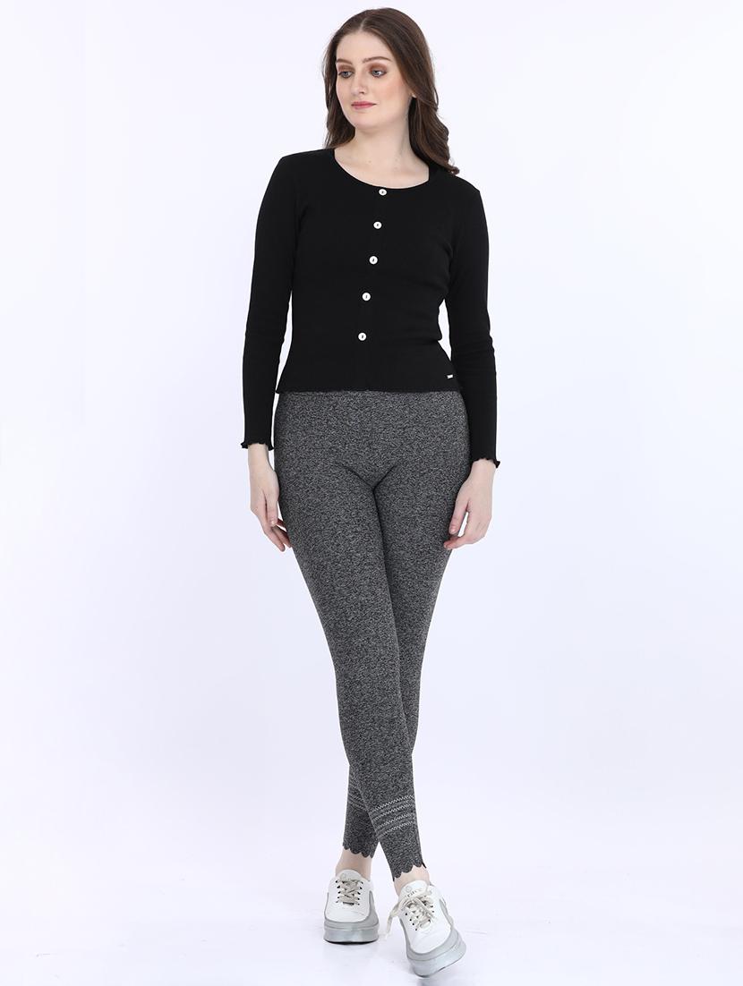 women solid long sleeve t-shirt - 21693630 - Standard Image - 4