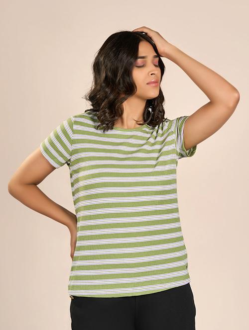 women striped short sleeve t-shirt - 21693632 -  Standard Image - 0