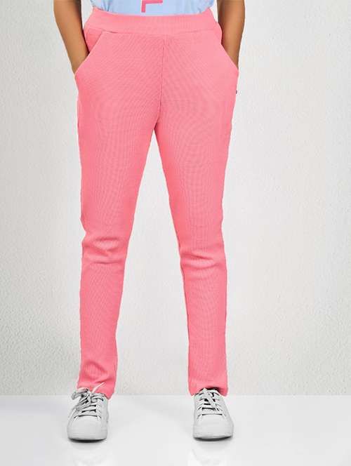 women solid mid rise track pant - 21693638 -  Standard Image - 0