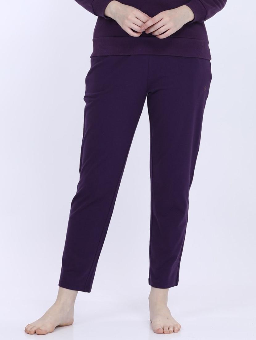 women solid mid rise track pant - 21693649 - Zoom Image - 0