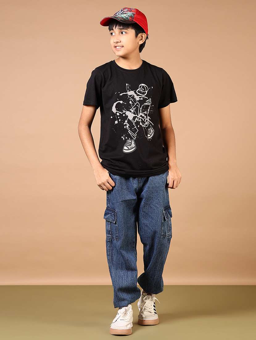 boys printed short sleeve t-shirt - 21693687 - Standard Image - 4