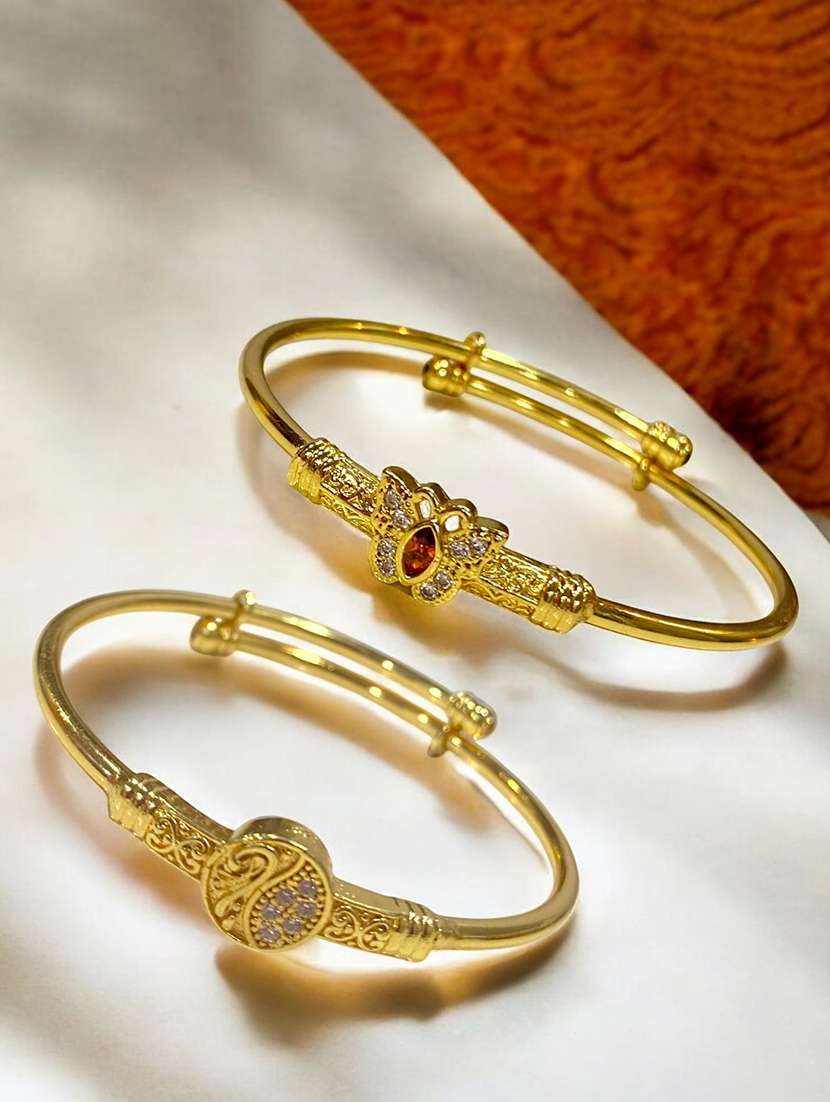 women gold plated contemporary bangle bracelets