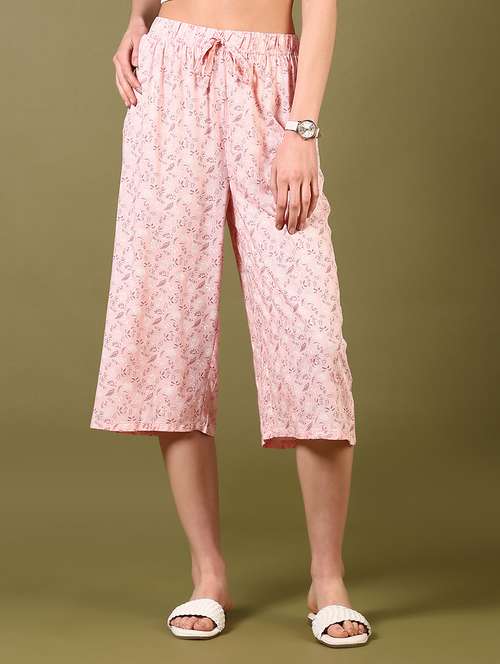 peach rayon capri capris