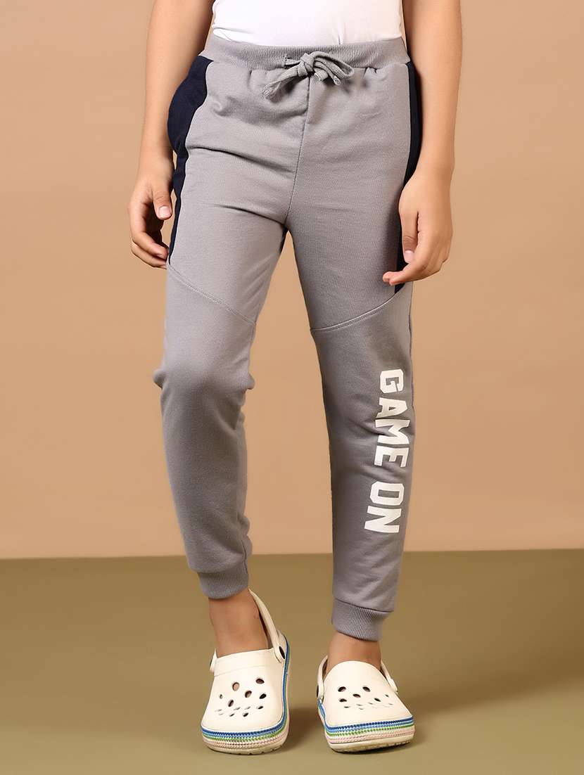 boys color block mid rise jogger