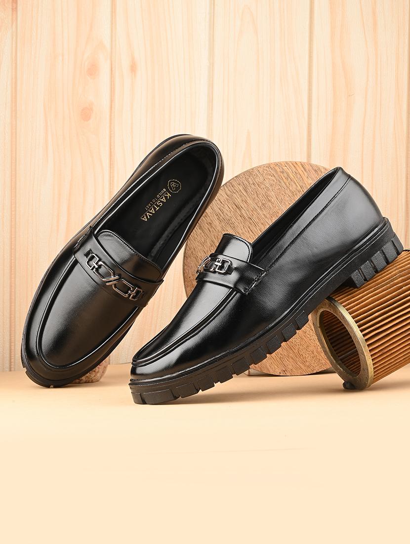men slip on horsebit platform loafers - 21694676 -  Zoom Image - 0