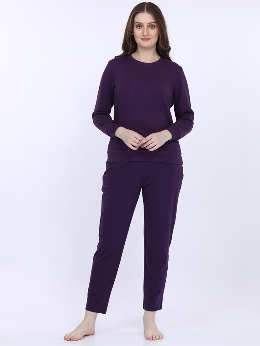 women solid long sleeve sweatshirt - 21694721 - Standard Image - 4