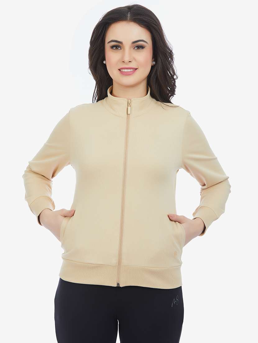 women solid long sleeve sweatshirt - 21694732 -  Standard Image - 1