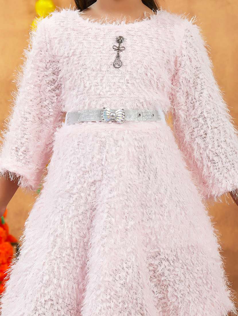 girls self designed winter wear frock - 21694846 -  Standard Image - 6