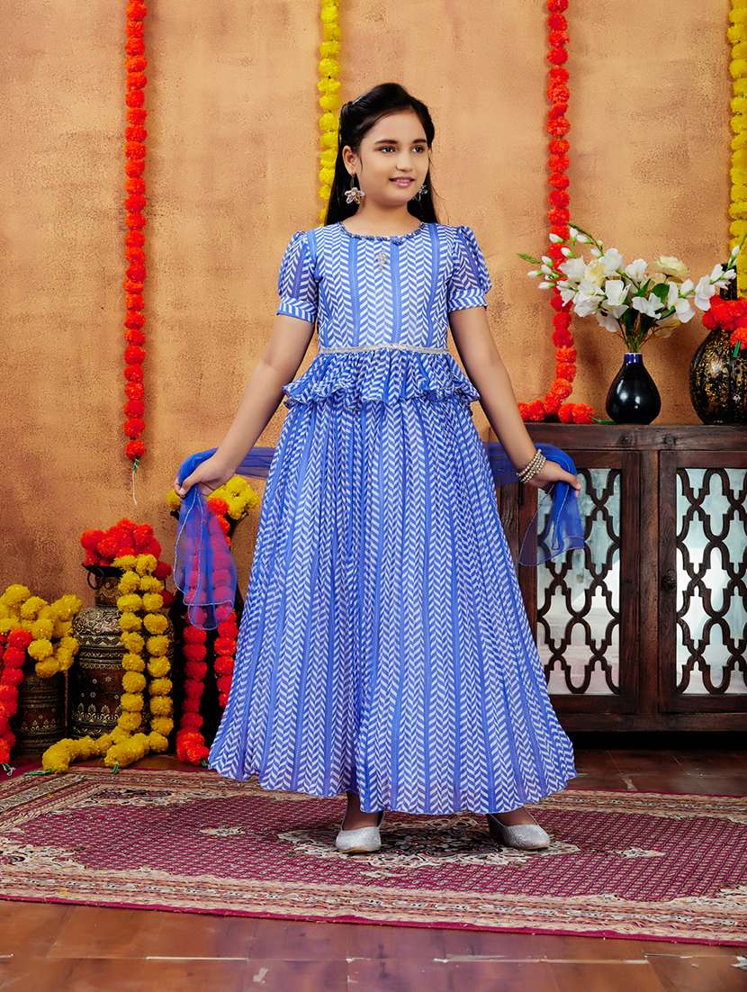 girls printed lehenga choli with dupatta - 21694916 - Standard Image - 1