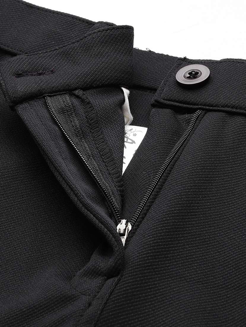 women mid rise solid cargo - 21694941 -  Standard Image - 4