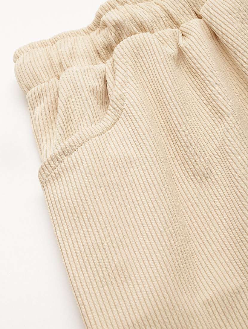 women mid rise solid cargo - 21694953 - Standard Image - 6