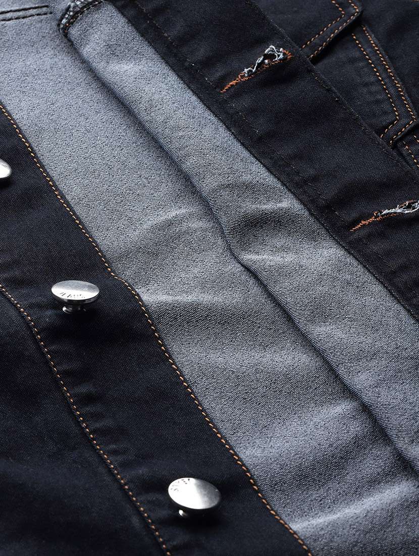 women long sleeves solid denim jacket - 21694999 - Standard Image - 6