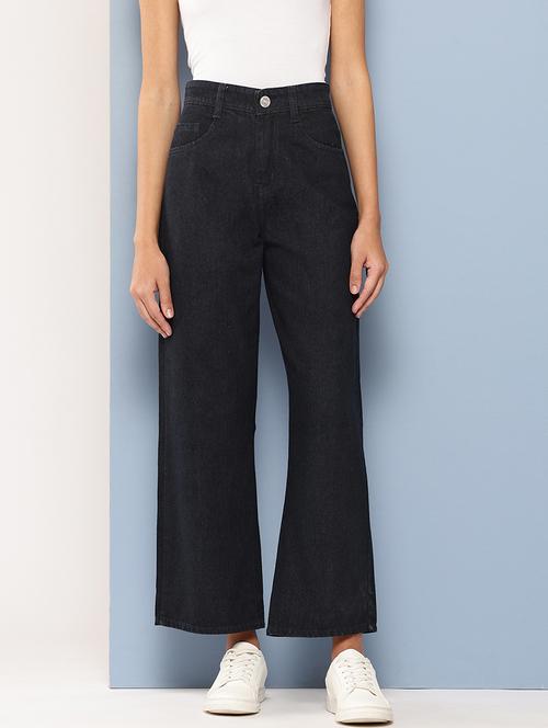 women high rise plain bootcut jeans - 21695004 -  Standard Image - 0