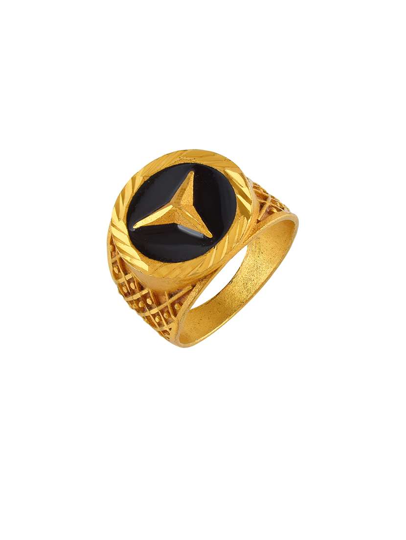 men gold plated finger ring - 21695274 - Standard Image - 1