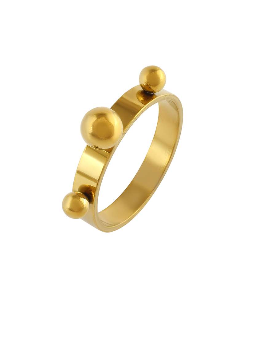 men gold plated finger ring - 21695277 - Standard Image - 1