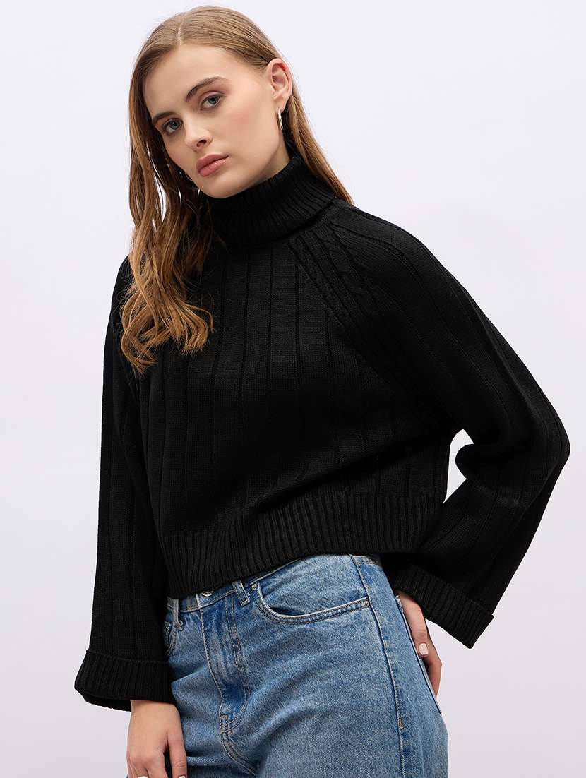 women acrylic long sleeve pullover - 21695373 -  Standard Image - 1