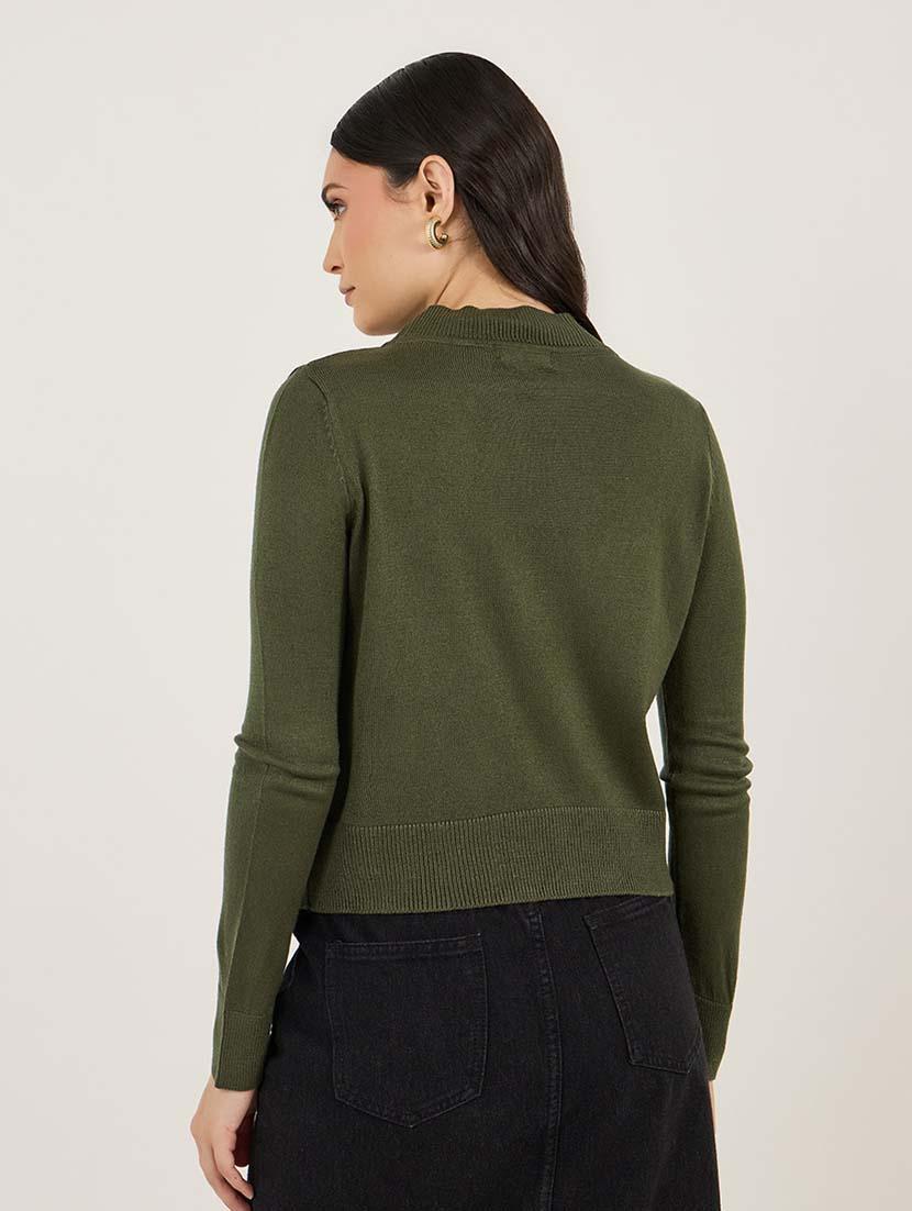 women acrylic long sleeve pullover - 21695382 -  Standard Image - 1
