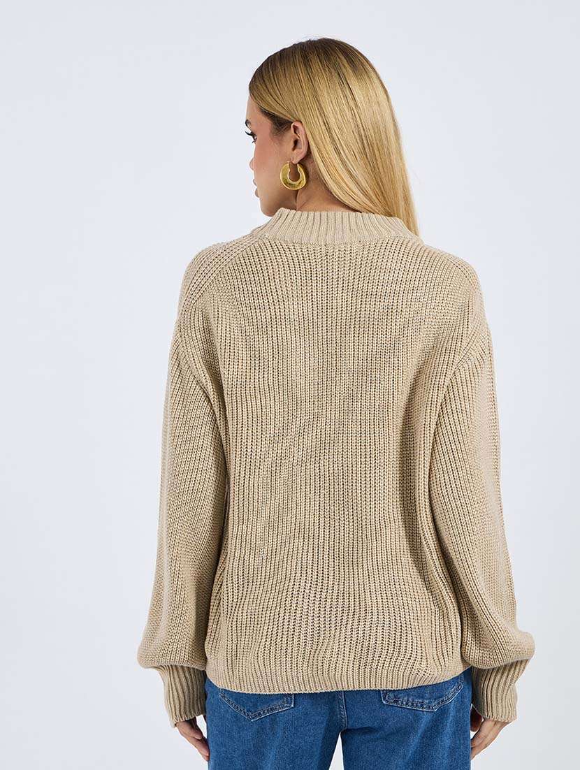 women acrylic long sleeve pullover - 21695390 -  Standard Image - 1