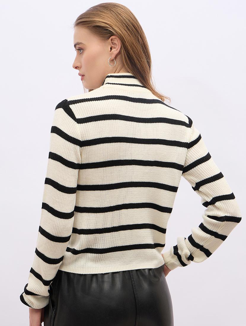 women acrylic long sleeve pullover - 21695397 - Standard Image - 1