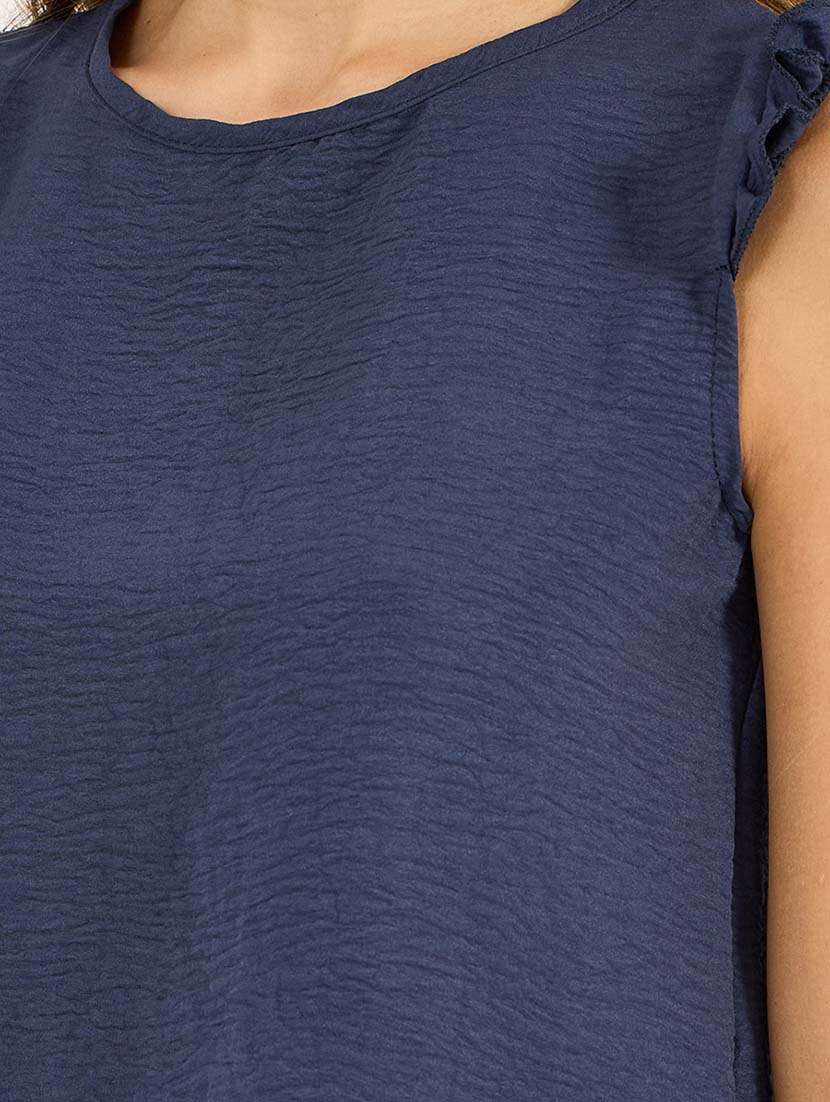 women solid top and trouser co-ord set - 21695413 -  Standard Image - 4